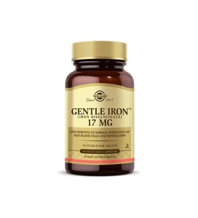 Solgar Gentle Iron 17 mg 90 Kapsül Vegan İçerikli Demir Takviyesi
