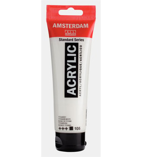Amsterdam Akrilik Boya 120ml 105 Titanium White