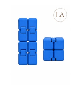 Hareketli Stres Küpü Infinity Cube – Katlanabilir Anti Stres Oyuncak 3D Baskı Sonsuz Küp Mavi