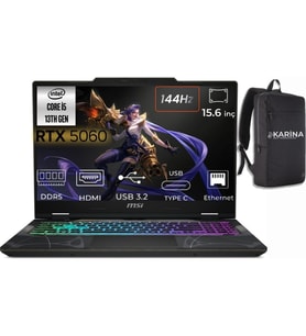 MSI Msı Cyborg 15 Intel Core I5 13420H B13WFKG-491XTR-28 96GB 512GB Rtx 5060 8gb W11PRO 15.6 Inç Full Hd 144Hz Ips-Level Gaming Laptop & B13WFKG491XTRK28
