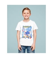 Sonic Lets Go Baskılı Unisex Çizgi Film Çocuk Tişört (1-12 Yaş)