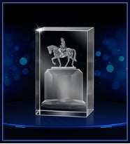 3d Kristal Atatürk 19 (Gerçek 3 Boyutlu Görüntü)