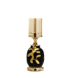 Vitale Gold Yaprak Şamdan 37 cm AK.JE0155