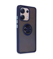Note 13 4g Kılıf Montreal Yüzüklü  Kapak - Lacivert