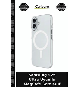 Samsung S25 Ultra Uyumlu MagSafe Sert Kılıf Ekipman Mobil Koruma Cihaz Kabı