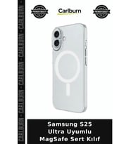 Samsung S25 Ultra Uyumlu MagSafe Sert Kılıf Ekipman Mobil Koruma Cihaz Kabı