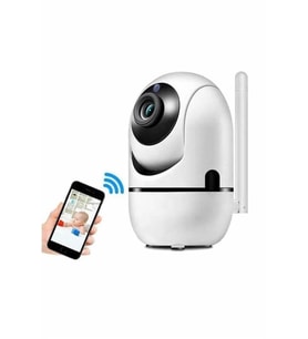 Mey İthalat® 360° Full Hd Akıllı Kamera Hareket Sensörlü Wifi Kamera Çocuk Güvenlik Kamerası