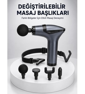 AKTÜEL 3in1 Taşınabilir Şarjlı Titreşimli Masaj Cihazı Çok Fonksiyonlu Yeni Nesil