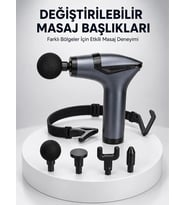 AKTÜEL 3in1 Taşınabilir Şarjlı Titreşimli Masaj Cihazı Çok Fonksiyonlu Yeni Nesil