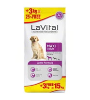 Lavital Kuzu Etli Büyük Irk Yetiskin Köpek Mamasi 12 + 3 Kg