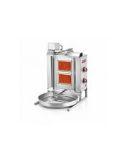 Silverinox Doğalgazlı 2 Radyan Üstten Motorlu Döner Makinesi