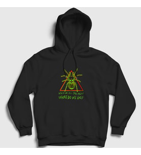Presmono Unisex Siyah Asleep Billie Eilish Kapüşonlu Sweatshirt 153451tt