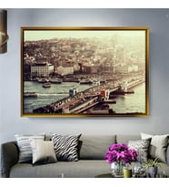 Altın Çerçeveli dekoratif tablo a1856 (Gold)