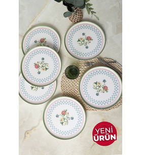 Keramika Rose Line Nordic Servis Tabağı 28 Cm 6 Adet 22911