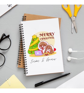 Mutlu Yıllar & Merry Christmas Yılbaşı Tasarımlı Kişiye Özel Defter