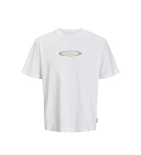 Jack & Jones 12273880 Jcopacer Branding Print Tee Ss Crew Neck Beyaz