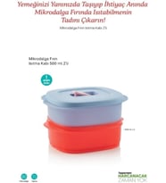 Tupperware Mikrodalga Fırın Isıtma Kabı 2 Li