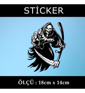 şeytan devıl iskelet etiket sticker - 2 adet çıkartma araba motosiklet kask atv tablet pc buzdolabı otomobil bilgisayar uyumlu
