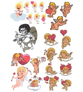 Eros Sticker Set-2 15 Parça Telefon, Tablet, Defter, Laptop Sticker