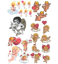 Eros Sticker Set-2 15 Parça Telefon, Tablet, Defter, Laptop Sticker