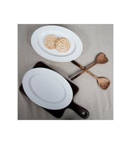Lizbon 2'li 29 cm Bone Kayık Tabaklar, şık ve kullanışlı tasarım