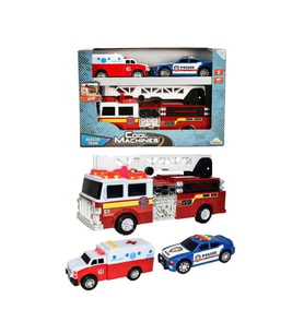 7191 Sun-Jnd-Clm-Oyun Set Kurtarma Araçlari Poli̇s Ambulans İtfai̇ye Ses Işik