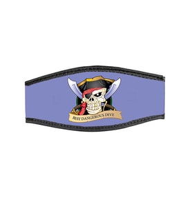 BESTDIVERS Maske Arkalığı PIRATE Neopren, Velkrolu