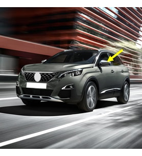 Peugeot 3008 2017-2020 Sol Dış Dikiz Aynası Üst Kapağı