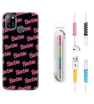 INFINIX Smart 4 5 6 Zero 8 S5 Pro Kılıf Kablo Koruma Spiral Silikon Barbie 1404