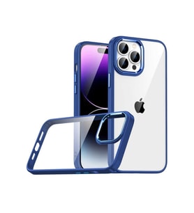 Apple iPhone 14 Pro Max Uyumlu Kılıf Zore Flora Kapak (Lacivert)