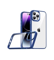 Apple iPhone 14 Pro Max Uyumlu Kılıf Zore Flora Kapak (Lacivert)