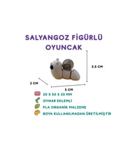 Salyangoz Figür - 3D Mini Doğa Oyuncağı