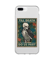 Iphone 7 Plus ve 8 Plus Uyumlu Till Death Tarot Kart Tasarımlı Şeffaf Telefon Kılıfı