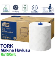Tork Matic Hareketli Havlu Advanced 150 mt. x 6 Rulo, 21 cm., %100 Selüloz (290067)