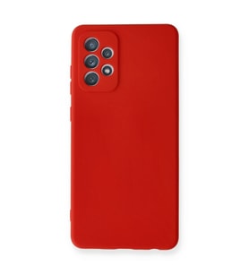 Northcity Samsung Galaxy A72 Kılıf Nano İçi Kadife Silikon - Kırmızı
