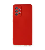 Northcity Samsung Galaxy A72 Kılıf Nano İçi Kadife Silikon - Kırmızı