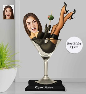 Kişiye Özel Kadın Ahşap Eco Biblo -10