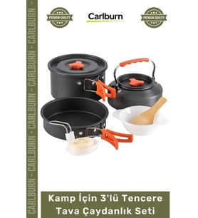 #KampSeti Katlanabilir Alüminyum Isı İletkenliği Yüksek Profesyonel Outdoor Piknik Kamp İçin 3'lü Te