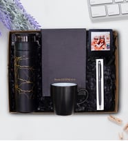 Kişiye Özel Defter, Kalem, Fotoğraf Çerçevesi & Mermer Desen Suluk, Kupa Bardak,