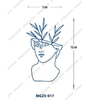 MGZS-017 YARI KALICI YUNAN TANRICASI SAKSI DESEN DÖVME-TATTO