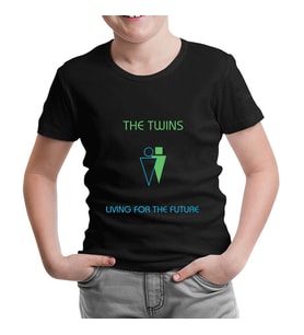 The Twins - Living for the Future Siyah Çocuk Tshirt