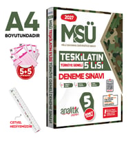 2027 MSÜ Teşkilatın 5lisi Özgün Deneme Paketi Yeni Nesil Türkiye Geneli Çözümlü Analitik Yayınları