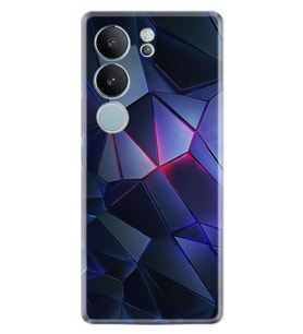 Vivo V29 Kılıf Desenli Silikon Platinium Üçgenler 2 1872