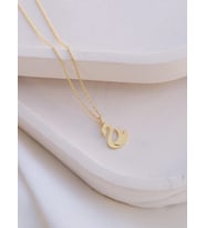 Kişiye Özel 925 Ayar Gümüş Minimalist Zarif Kuğu Model Kolye (Gold)