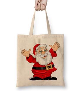 Yılbaşı Yeni Yıl Konseptli Noel Ayıcıklar Bez Çanta Uzun Saplı