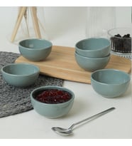 Keramika Yeşil Bulut Mini Çerezlik / Sosluk 8 Cm 6 Adet 326