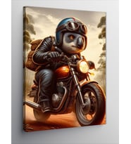 Kanvas Tablo Koala Yollarda Motorla