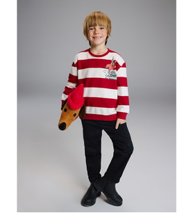 LCW Kids Siyah Beli Lastikli Erkek Çocuk Kargo Pantolon