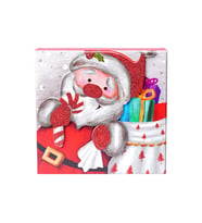 Yılbaşı Noel Baba Motifli Hediye Kutusu 15x7 cm