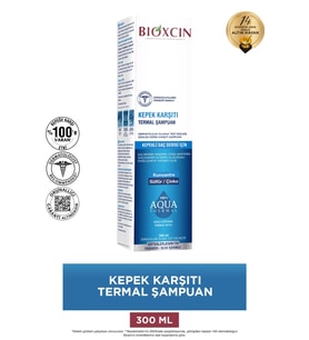 Bioxcin Aqua Thermal Kepek Karşıtı Şampuan 300ml Tüm Saç Tipleri - Kepek Kaşıntı Pullanma Karşıtı
